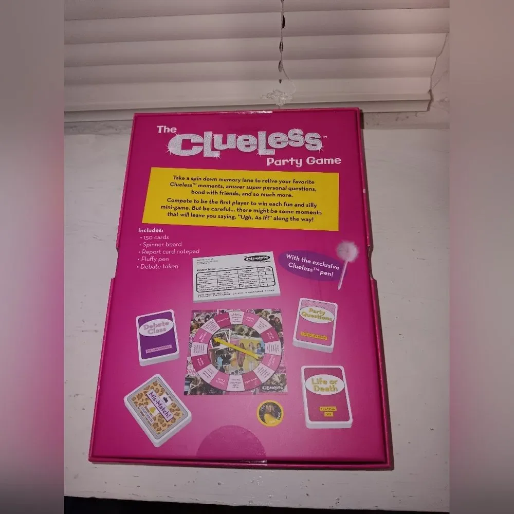 Factory-sealed Wilder Toys Clueless Party Game! Out of print / hard to find.